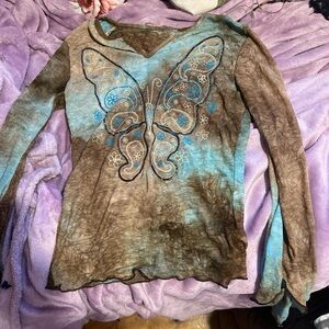 Vintage y2k sheer top